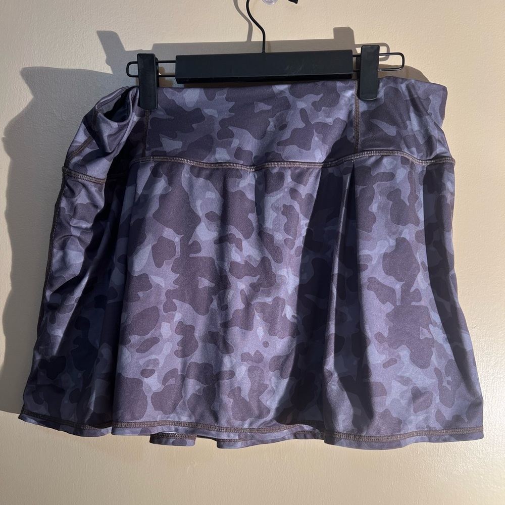 Women’s Ideology Grey Camo Athletic Skort Golf Tennis Size Large